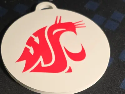 WSU Ornament 2 sided 