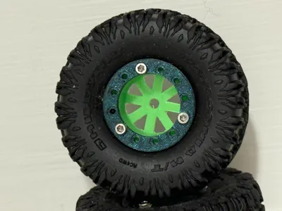 Scx30 beadlock wheels 8 spoke 