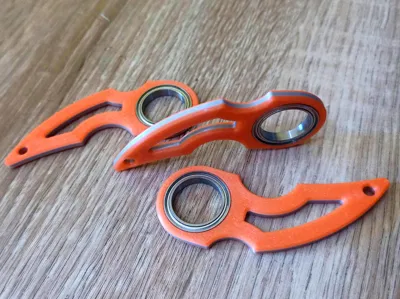 keychain spinner ninja karambit multicolour