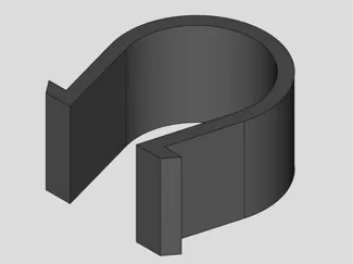Cable clip for photovoltaic solar mounting rail