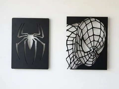 Cuadro decorativo en 3D: Decoración panel mural de Spiderman/Spider-Man — referencia de MakerWorld
