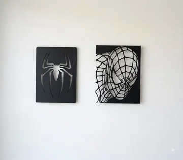 Cuadro decorativo en 3D: Decoración panel mural de Spiderman/Spider-Man — vista de referencia 3