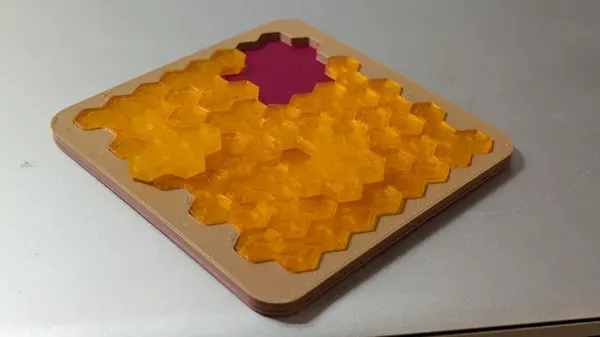 Puzzle géométrique niveau facile