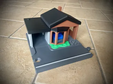 Modelo para impresión 3D: Modular Toy House with Garage to Park Your Toy Car — vista de referencia 5
