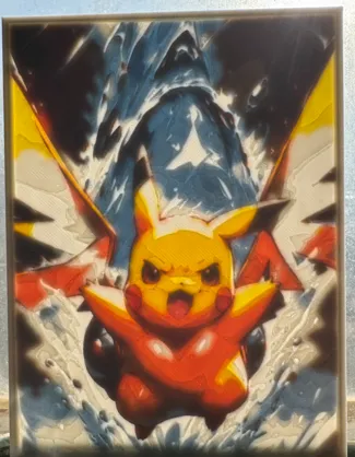 Pikachu Lithophane
