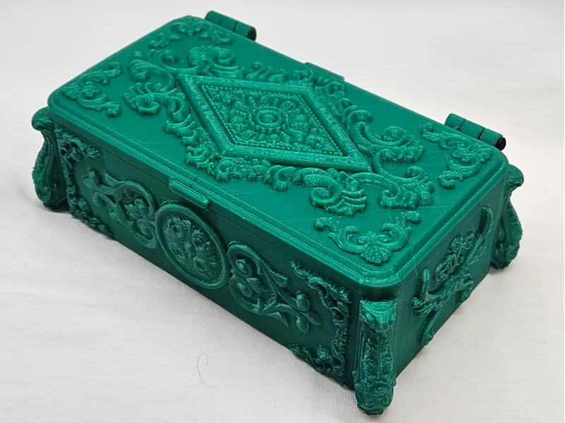Antique Emerald Jewelry Box