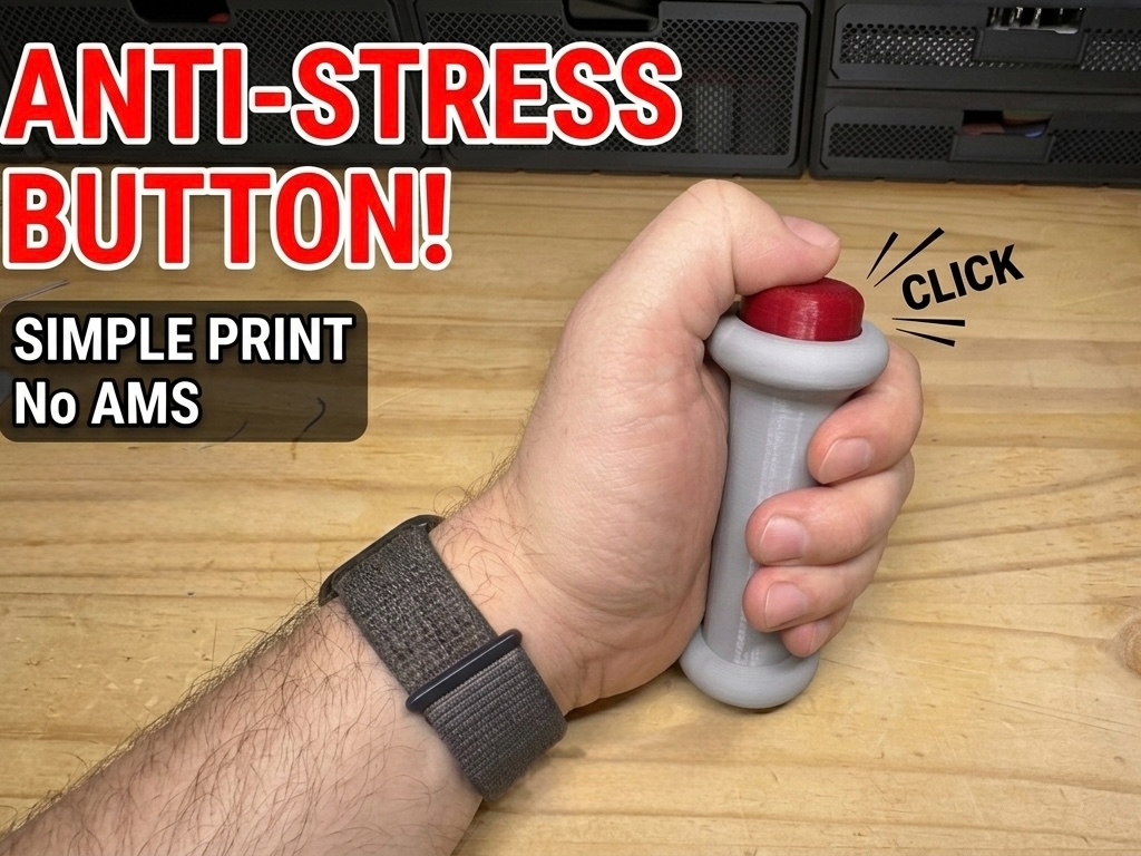 Tactile Grip Fidget Button - No supports
