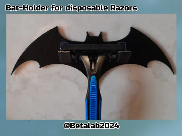 Support Batman pour rasoirs jetables