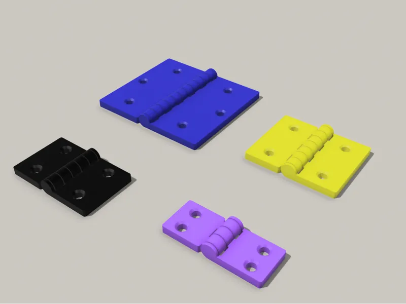 Strong Print in place Hinge Set