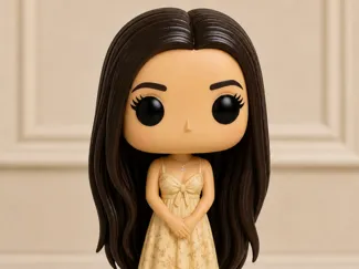 BONECA FUNKO POP MENINA VESTIDO CABELOS LONGOS