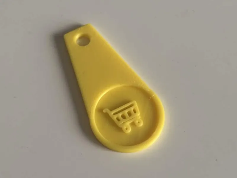 Quick-Release Shopping Cart Token 
