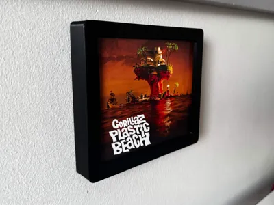 CD-case wall mounted frame