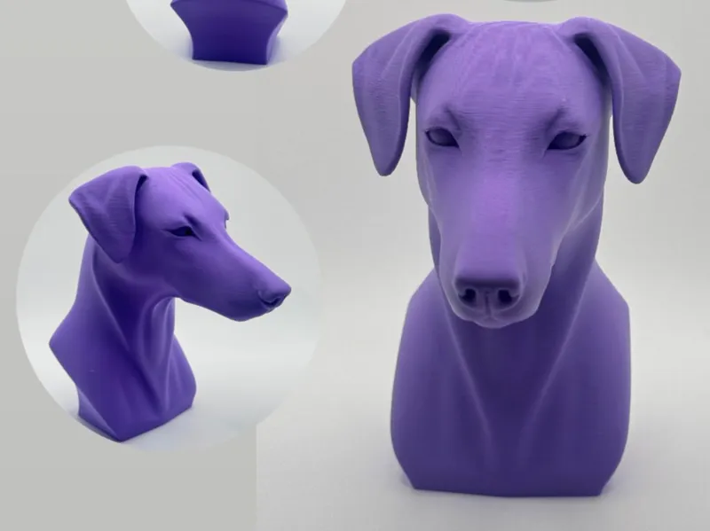 Manchester Terier Dog Bust Ornament