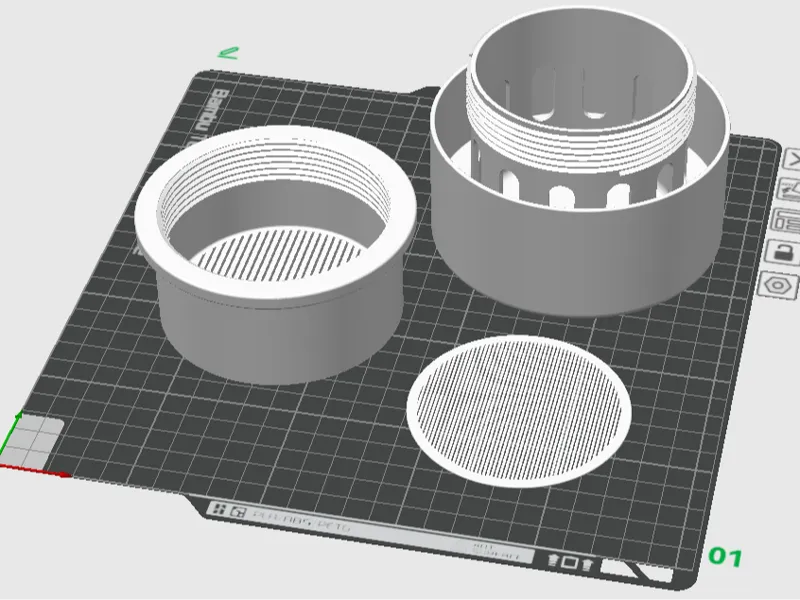 Refillable carbon filter for infiltration