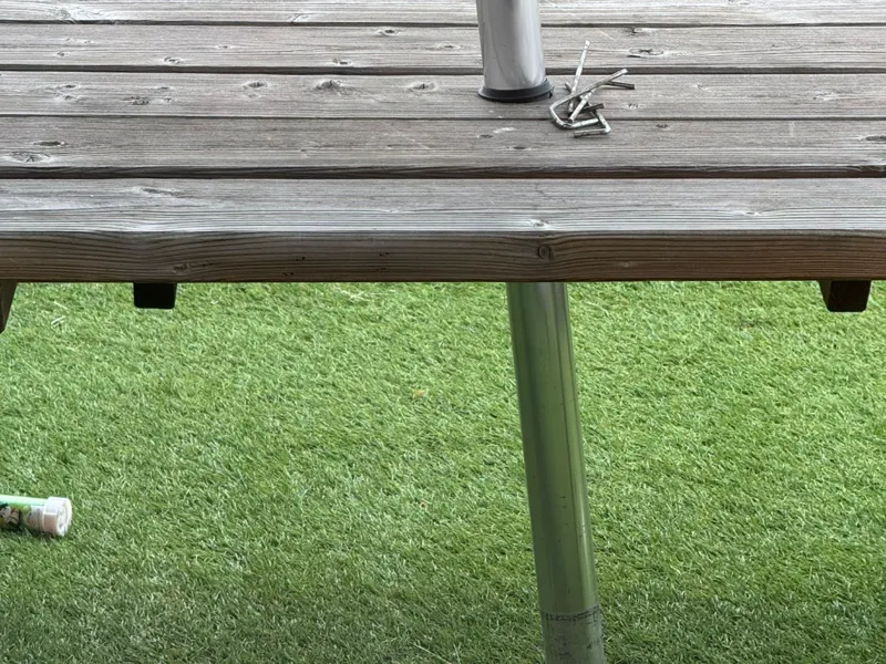 parasol stick retainer