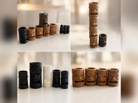Soporte: Tiki Can Coolers / Drink Can / Plant Holders — referencia de MakerWorld
