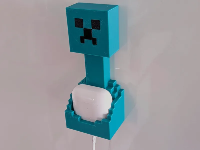 Minecraft Airpods Holder block Pixel 
