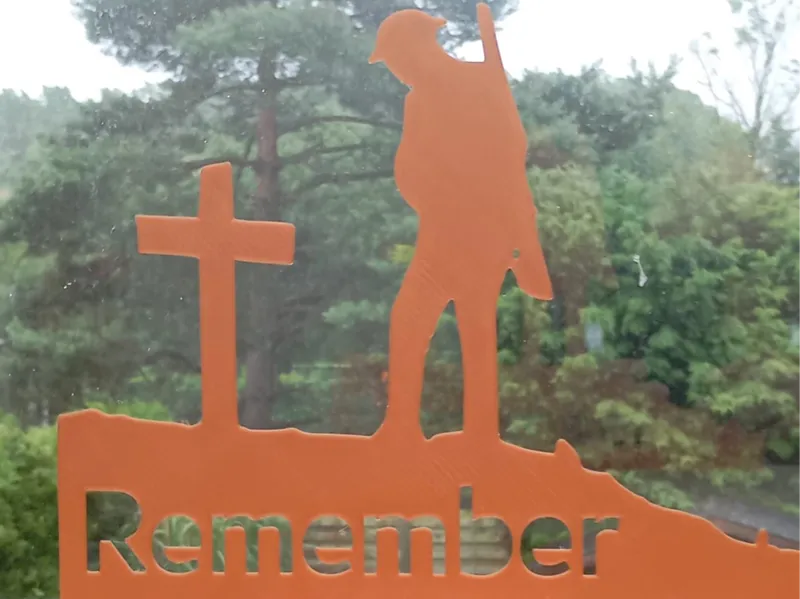 World War II soldier silhouette