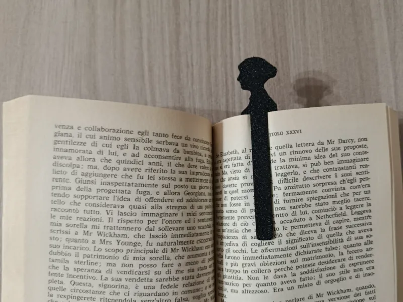 Segnalibro con profilo Jane Austen