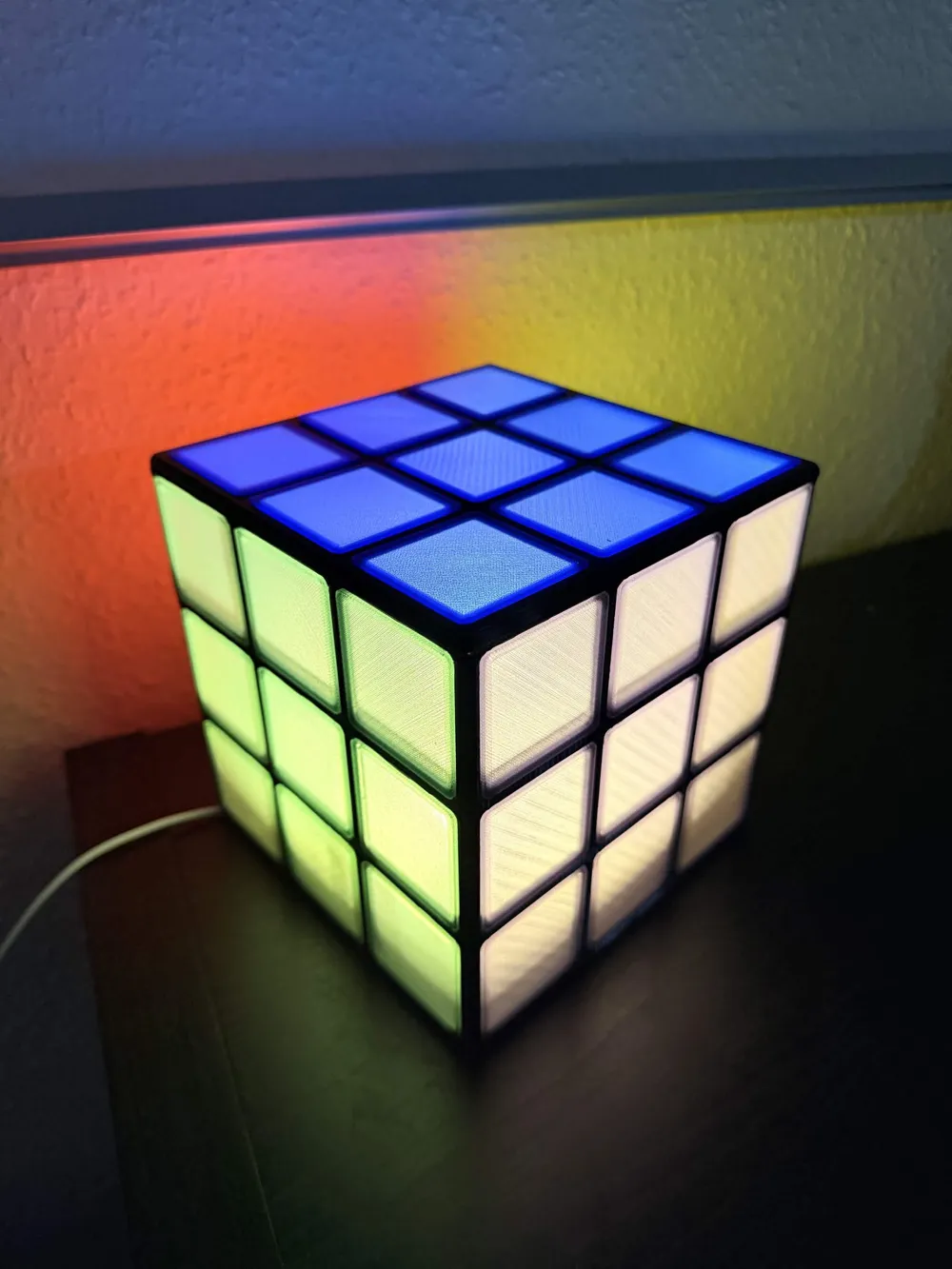 Cubic Tio2 Sem Lâmpada Cúbica Multicolor sem AMS - Modelo gratuito para impressão 3D ...