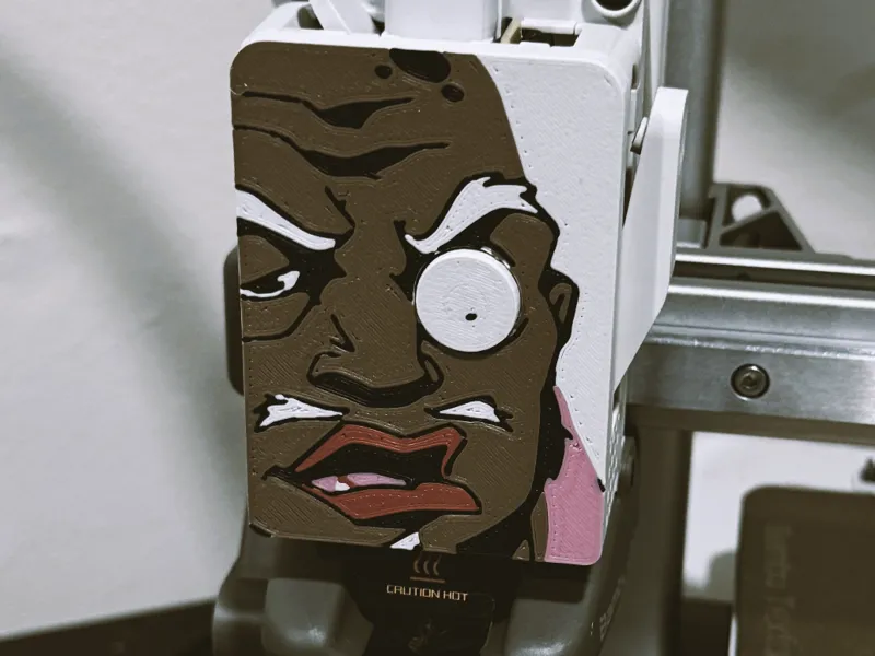 Uncle Ruckus A1 Extruder Cover (The Boondocks)