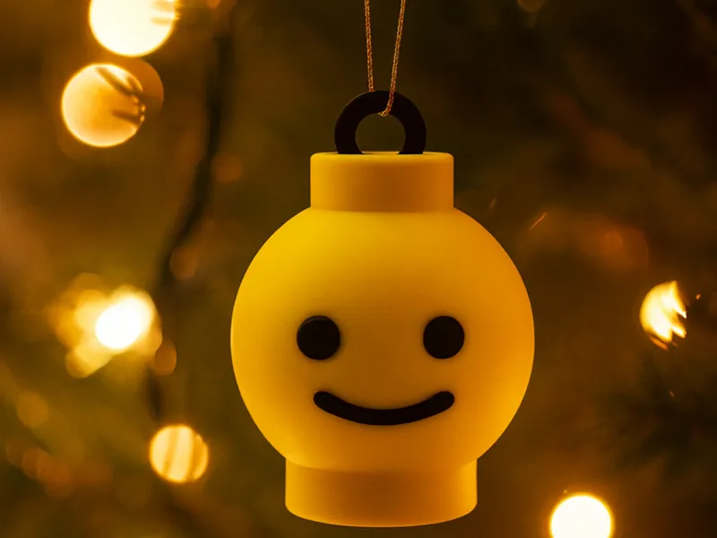 Brick Xmas ornament