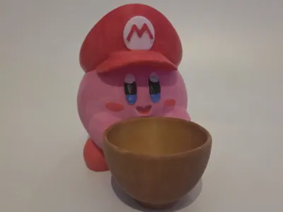 Super Mario Kirby Bowl Decoration