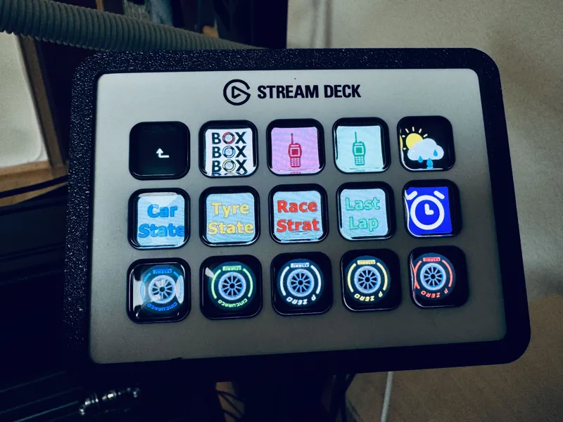 Stream Deck Holder for Aluminum Rigs (Sim Racing)