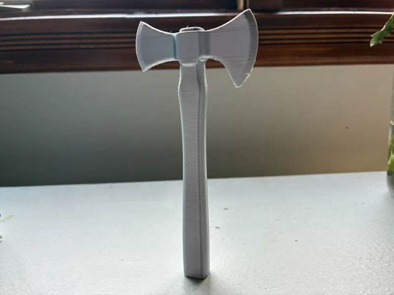 Mini Medieval BattleAxe
