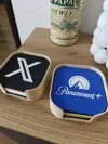Minimalist case for Third Party Icons coasters
