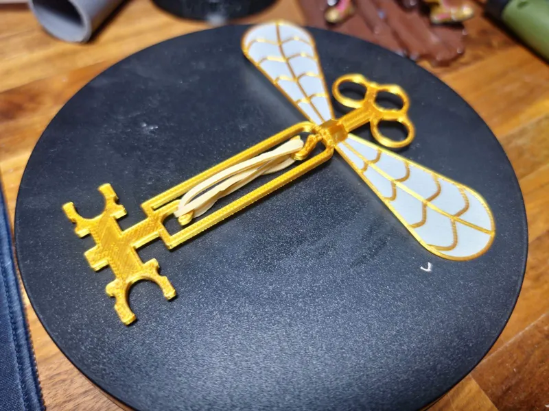 Rubber Band Flying Key Harry Potter Bookmark