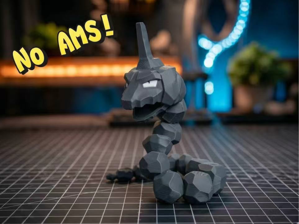 Miniatura 1 do modelo 3D 宝可梦——大岩蛇（分色组装 ）Onix Pokémon