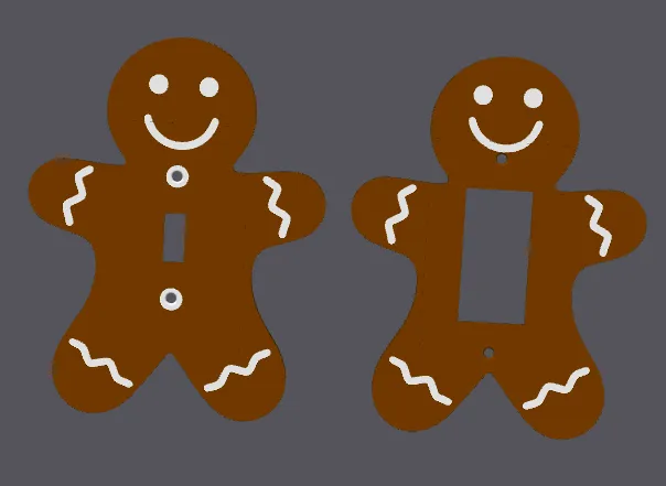 Gingerbread Man - Light Switch Cover