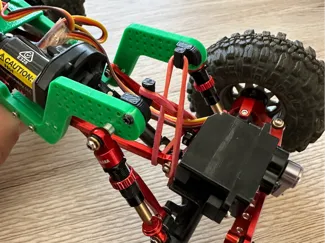 Rubber band holder - High Clearance SCX24 Chassis