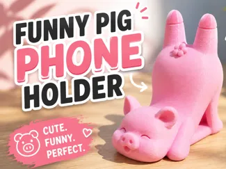 Funny Pig Phone Holder