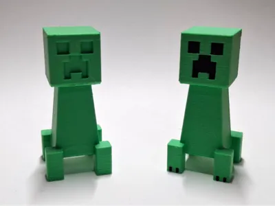 Mini Minecraft Creeper Figure