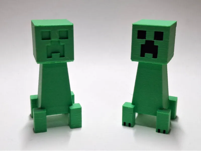 Mini Minecraft Creeper Figure