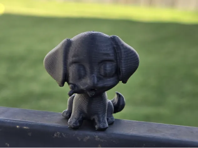 AI generated puppy 3d model