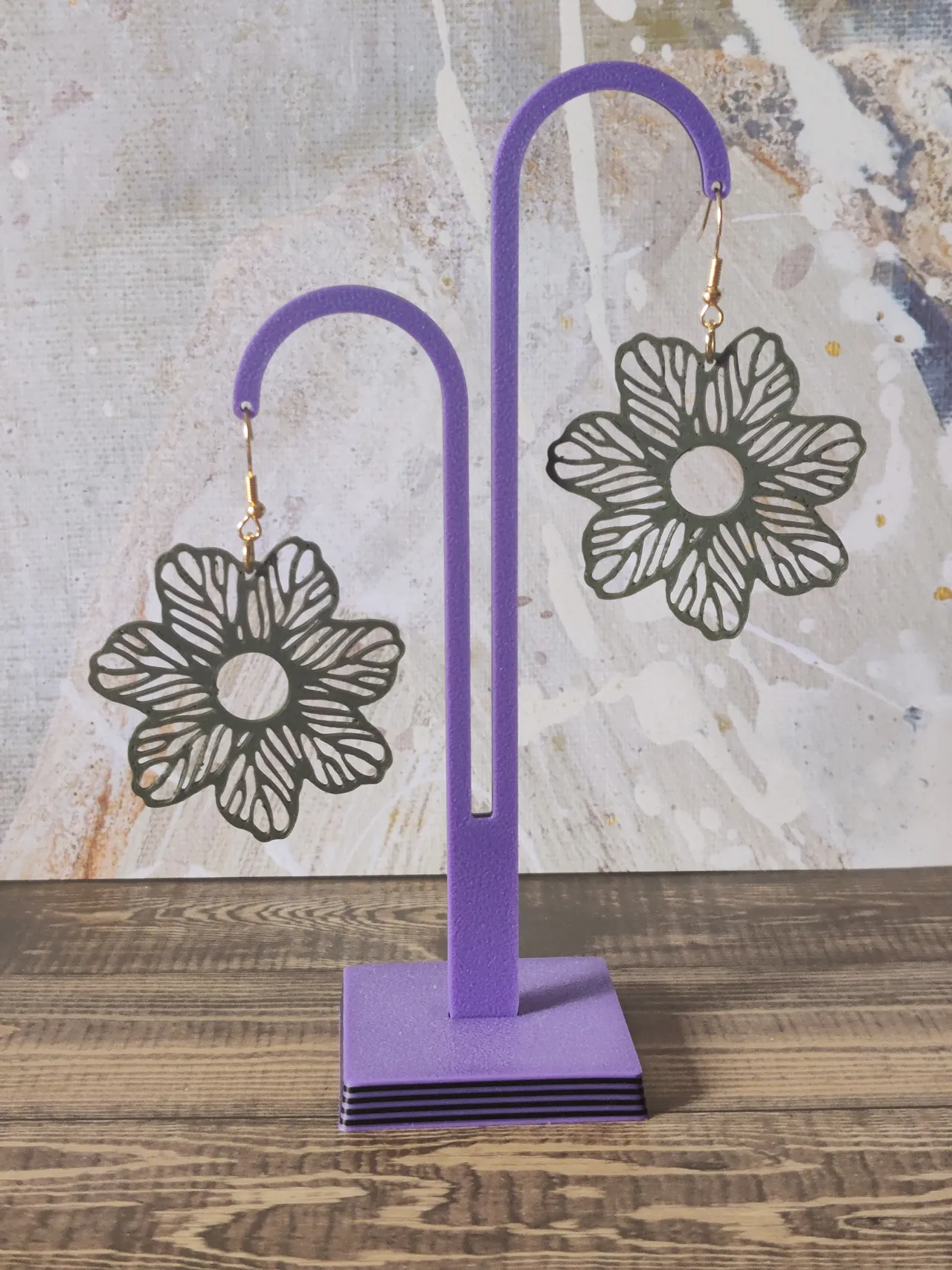 Pendiente Flor view 2