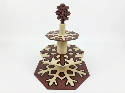 Cookie display stand SNOWFLAKE themed