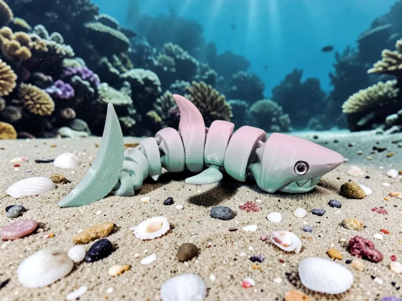 Reinforced Articulated Shark -glass eye compatible
