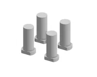 4 Pins with brim 2 spare