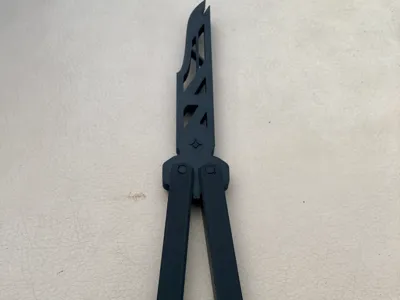 (3D pins) Butterfly knife