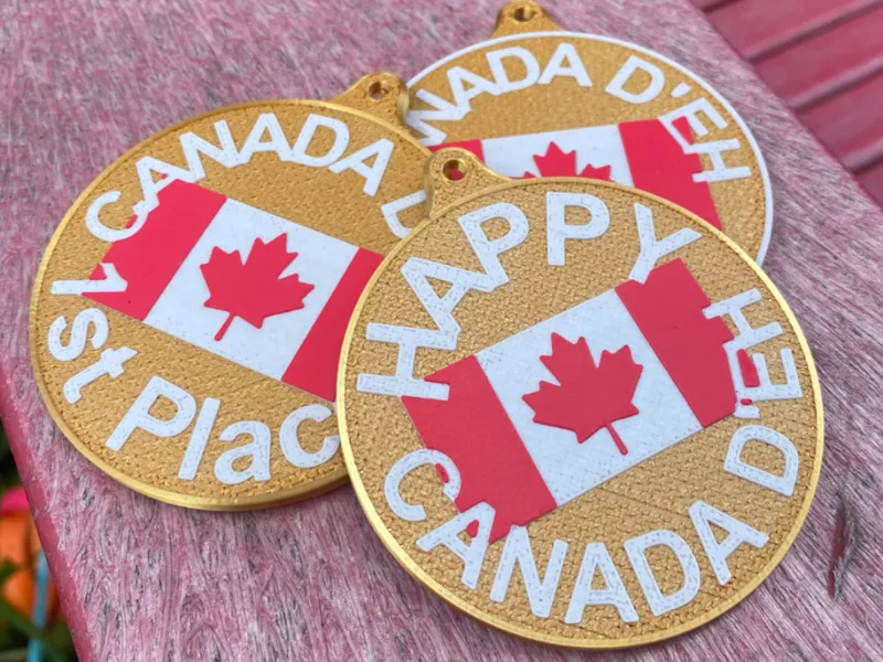 Happy Canada D'eh medal - Happy Canada Day!