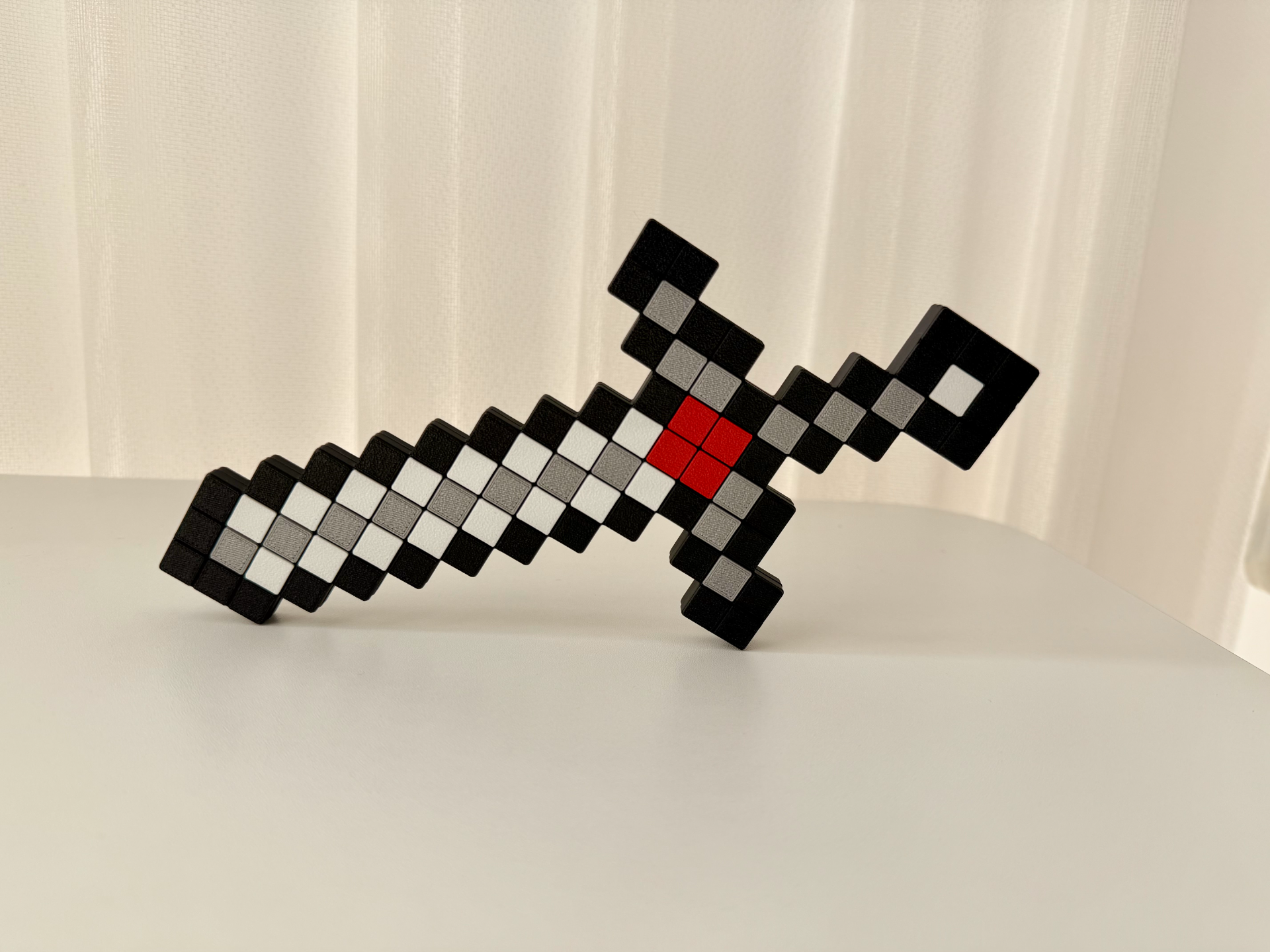 Miniatura 1 do modelo 3D Minecraft 像素剑 - 双面纹理、圆角、易涂色
