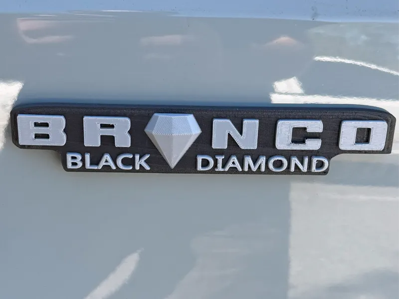 Ford Bronco Black Diamond Emblem