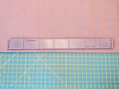 MOLLE Ruler/Template for Sewing (7 Units)