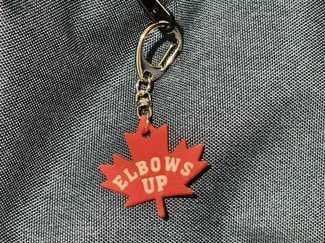 Elbows Up Keychain/Bag Charm