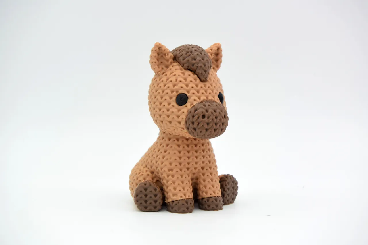 Knitted Horse view 2