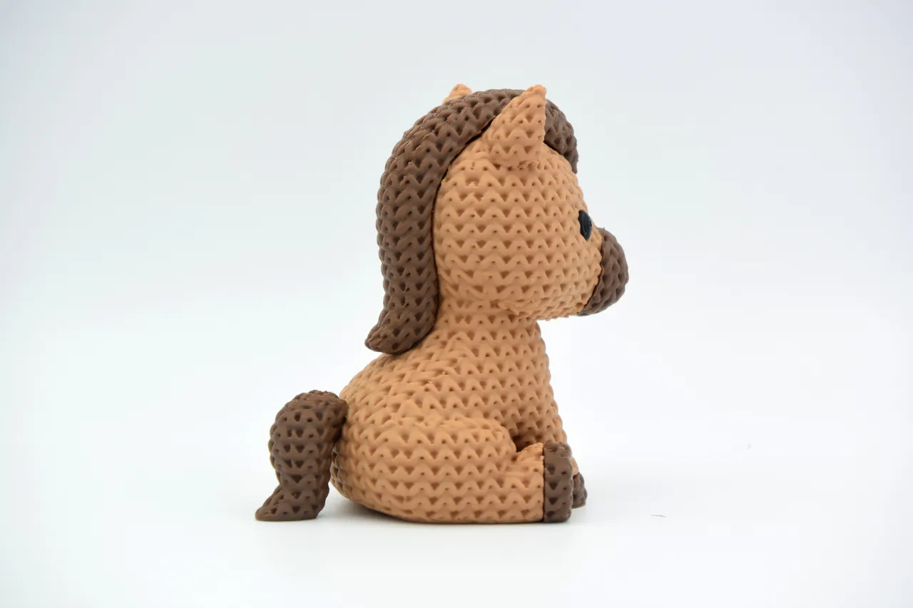 Knitted Horse view 3